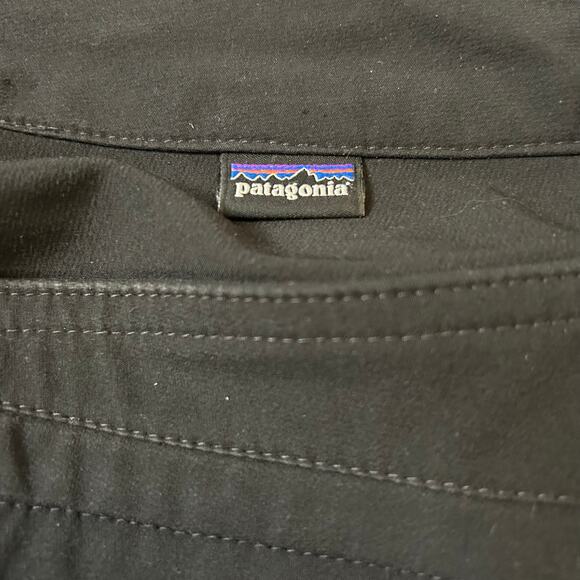 Patagonia Midrise Pants Size 2 Sidesend Stretch Black Zip Pockets Cargo 29x31 - Picture 5 of 6